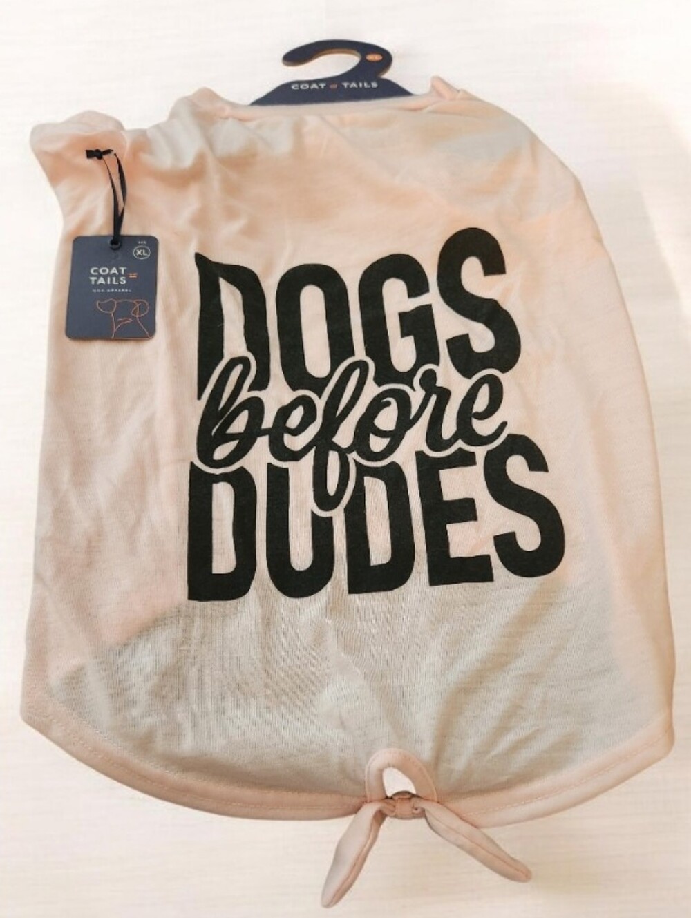 Cozy 'Dogs Before Dudes' Dog Tee - Cream■ Nwt ■ Xl